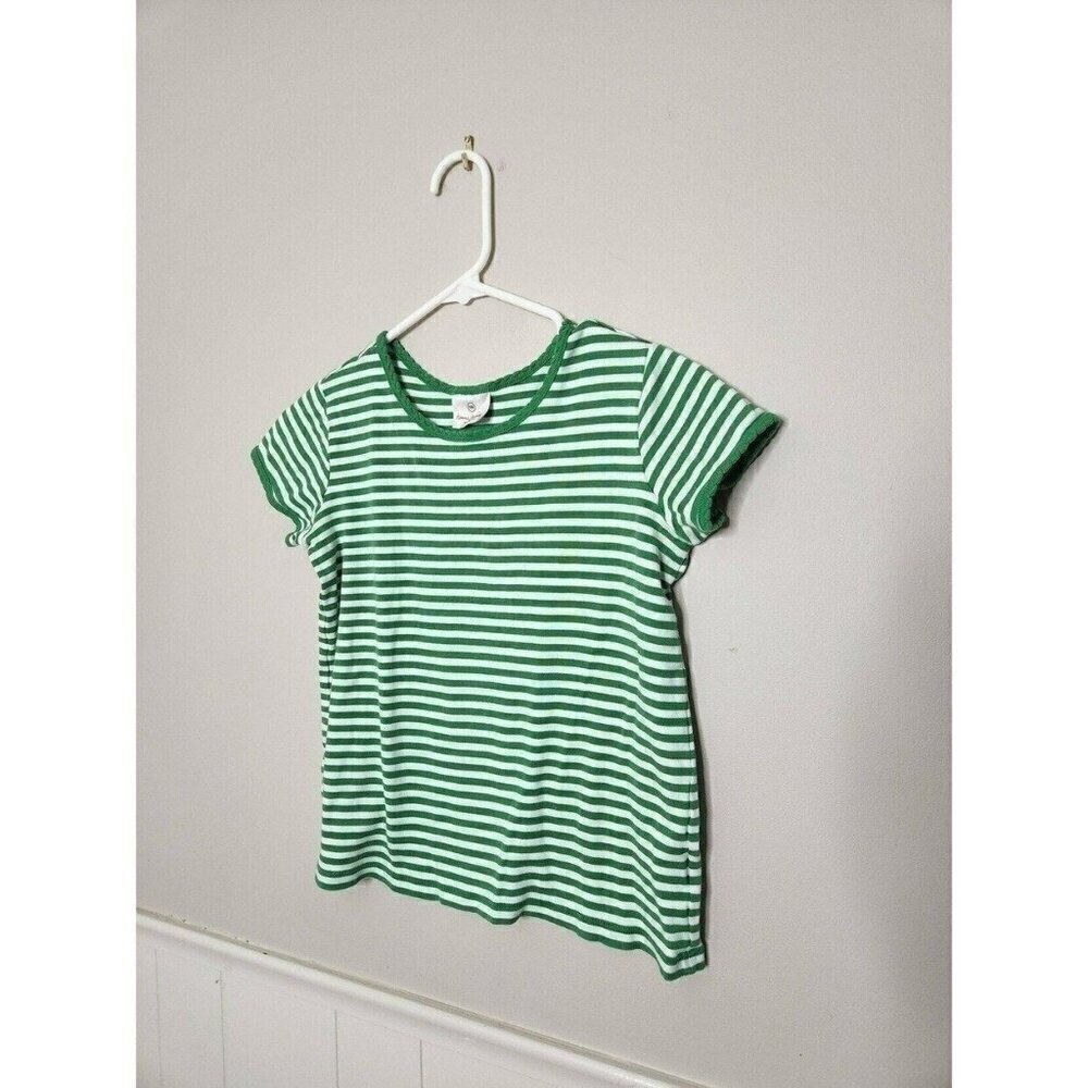 HANNA ANDERSSON Green Stripe Tee